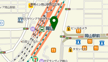 スターバックス ティー&カフェ 岡山一番街店の地図画像