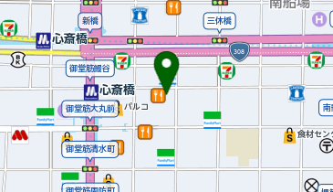 快活CLUB なんば心斎橋店の地図画像