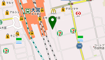 快活CLUB 大宮店の地図画像