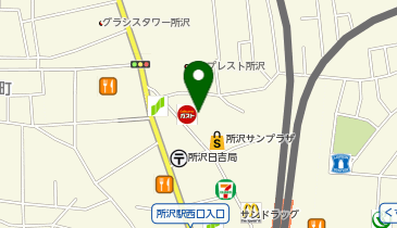 快活CLUB 所沢プロペ通り店の地図画像