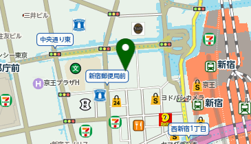 快活CLUB 新宿駅西口店の地図画像
