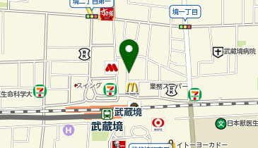 快活CLUB 武蔵境駅前店の地図画像