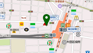 快活CLUB 蒲田駅西口店の地図画像