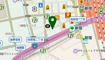 快活CLUB 新宿駅西口2号店の地図画像