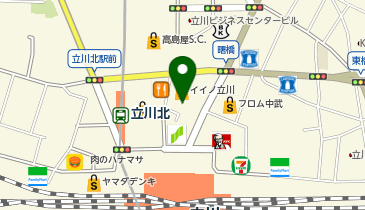 快活CLUB 立川駅北口店の地図画像