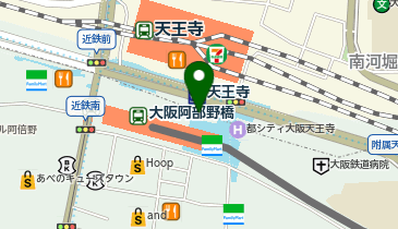 快活CLUB あべの天王寺駅前2号店の地図画像