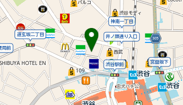 快活CLUB 渋谷センター街店の地図画像