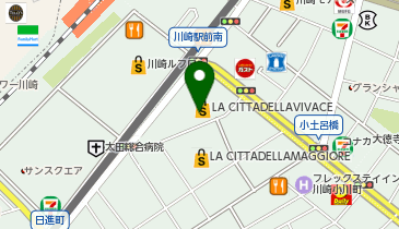 快活CLUB 川崎ラチッタデッラ店の地図画像