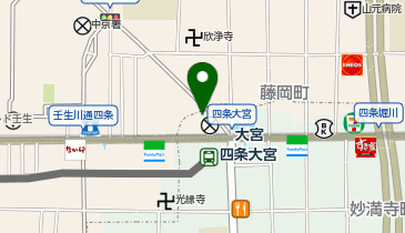 快活CLUB 四条大宮駅前2号店の地図画像