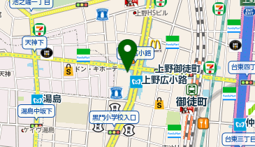 快活CLUB 上野広小路店の地図画像
