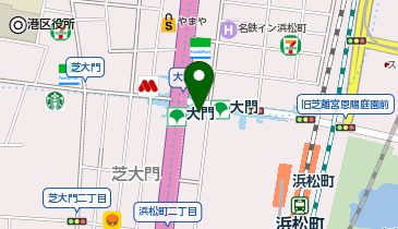 快活CLUB 浜松町店の地図画像