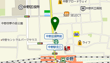 快活CLUB 中野駅北口店の地図画像