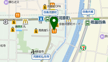 快活CLUB 京都四条河原町店の地図画像