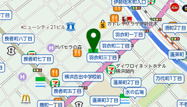 快活CLUB 伊勢佐木町店の地図画像