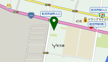 おふろの王様 和光店の地図画像