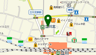 壺ギャラリー沙羅 立川北口駅前店 展示コーナーの地図画像