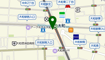 くまざわ書店 大和店の地図画像
