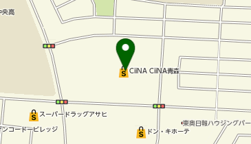 くまざわ書店 シーナシーナ青森店の地図画像