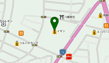 くまざわ書店 福島店の地図画像