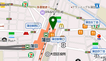 くまざわ書店 グランデュオ蒲田店の地図画像