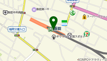 くまざわ書店 飯能店の地図画像