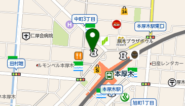 くまざわ書店 本厚木店の地図画像