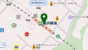 くまざわ書店 ペリエ海浜幕張店の地図画像