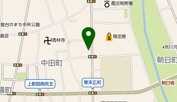 くまざわ書店 鹿沼店の地図画像