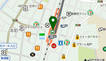くまざわ書店 松戸店の地図画像