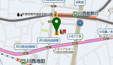 くまざわ書店 川西阪急スクエア店の地図画像