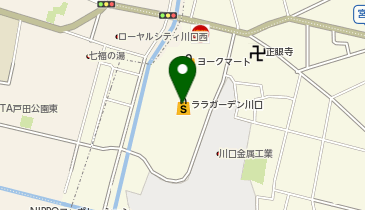 くまざわ書店 ララガーデン川口店の地図画像
