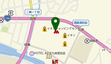 くまざわ書店 若松店の地図画像