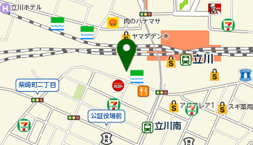 さすがや立川南口店の地図画像