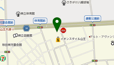 さすがやイオンスタイル山王店の地図画像