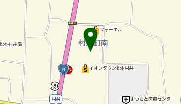 さすがやイオンタウン松本村井店の地図画像