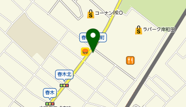 つけ鴨うどん 鴨錦 春木店の地図画像