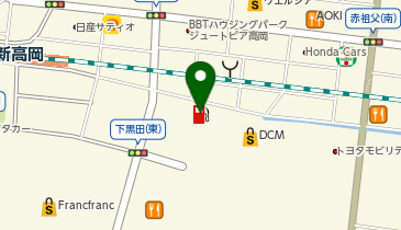 ディッパーダン イオンスタイル高岡南の地図画像