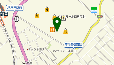 ディッパーダン イオンモール四日市北の地図画像