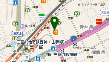 ディッパーダン 神戸三宮店の地図画像