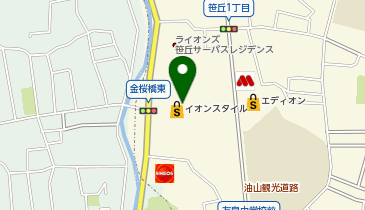 ディッパーダン イオン笹丘1Fの地図画像