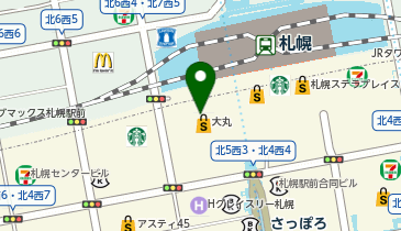 なだ万厨房 大丸札幌店の地図画像