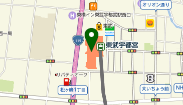 なだ万厨房 東武宇都宮百貨店本店の地図画像