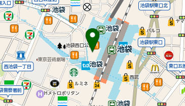 カールパークレーン 東武百貨店池袋店の地図画像
