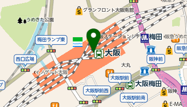 カールパークレーン 大丸梅田店の地図画像