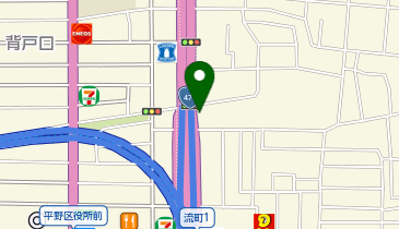 からあげ金と銀 平野店の地図画像