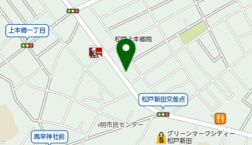 からあげ金と銀 松戸上本郷店の地図画像