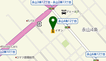 タイトーFステーション イオン旭川永山店の地図画像