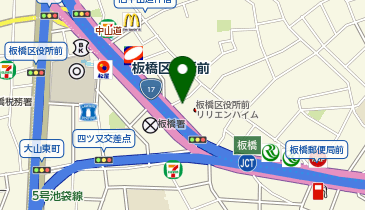 キュラーズ 板橋区役所前店の地図画像