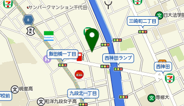 キュラーズ飯田橋店の地図画像