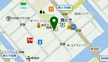 キュラーズ勝どき・月島店の地図画像